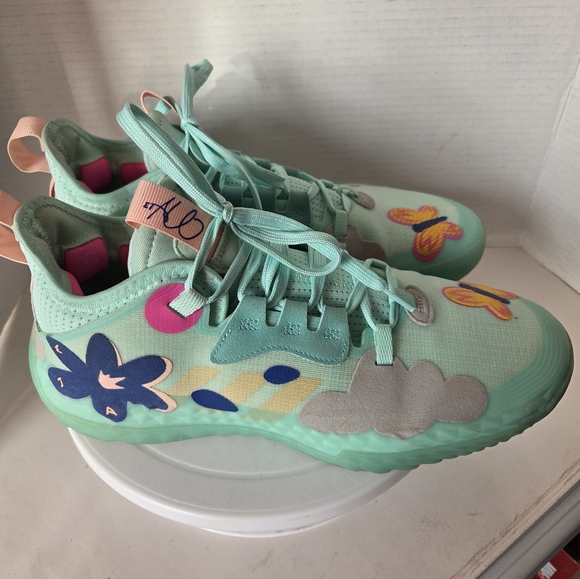 Adidas Boost Harden Vol 5 Futurenatural Support In Clear Mint Size 10.5 - Picture 3 of 9